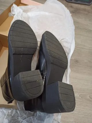 Botines negros tacón con plataforma