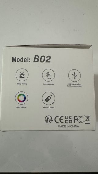 Lámpara LED 360° Táctil Giratoria RGB
