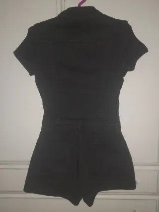 Mono corto denim negro
