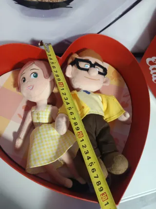 Peluche Carl y Ellie Corazón Disney