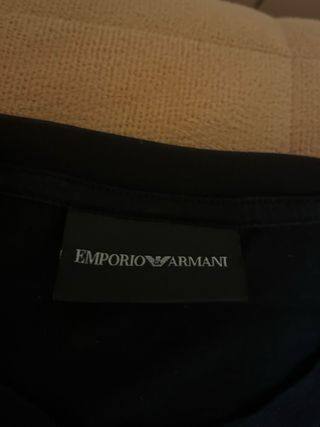 Maglietta Armani nera con logo