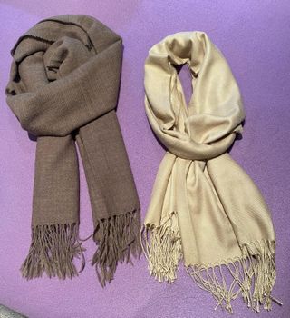 Sciarpe unisex beige/marrone