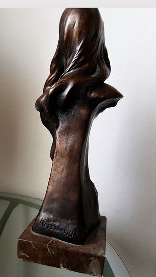 Escultura Marthe Art Nouveau Bronce Kossowsky