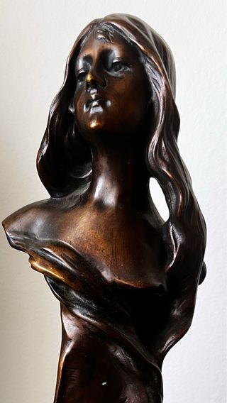Escultura Marthe Art Nouveau Bronce Kossowsky