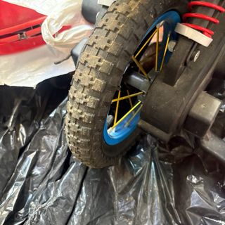 Moto eléctrica infantil azul