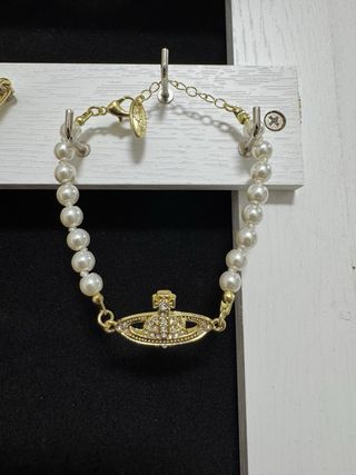 Braccialetto perle Vivienne Westwood oro