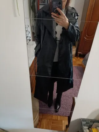 Cazadora cuero negra nueva