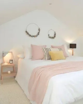 Manta rosa empolvado nueva