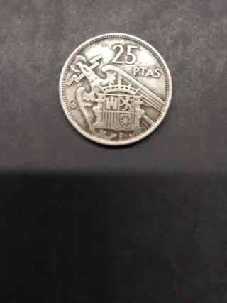 Moneda 25 Ptas Franco
