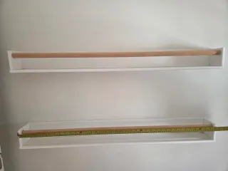 2 Estanterías librería Ikea 1m blanca