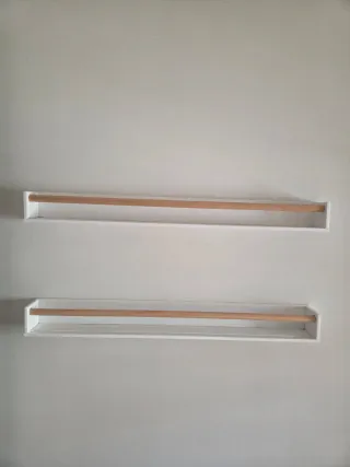 2 Estanterías librería Ikea 1m blanca