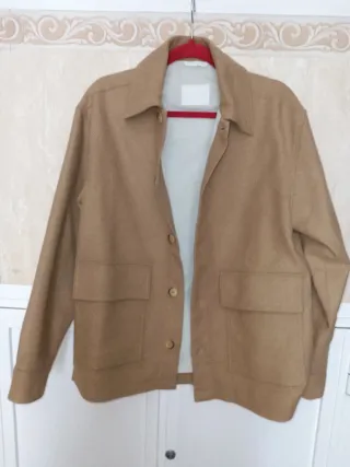 Chaqueta o sobrecamisa hombre beige(S-M)