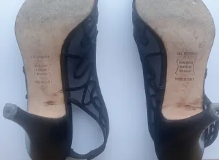 Scarpe Slingback Giorgio Moretto Mesh Nere