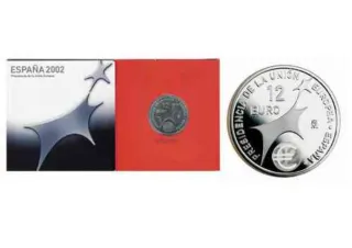Moneda 12€ Plata Presidencia Unión Europea España