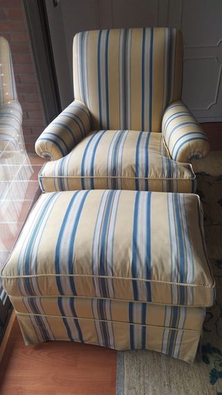 Butaca y puff a juego