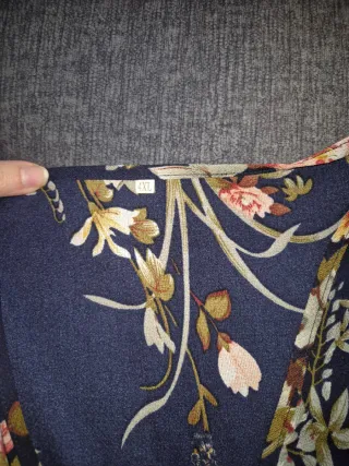 Blusa Cruzada Mujer Floral Talla 4XL