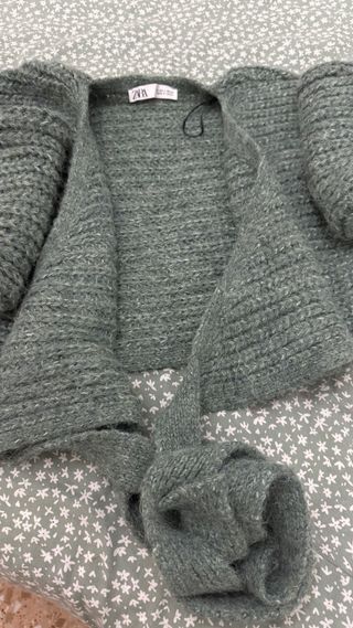Jersey Zara verde talla S