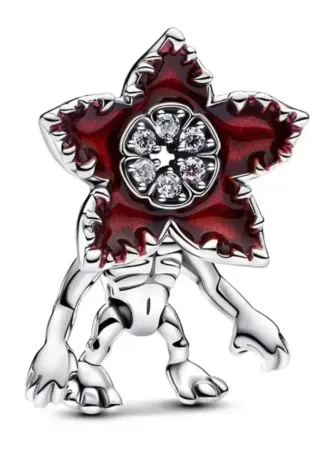Charm Demogorgon Stranger Things Plata