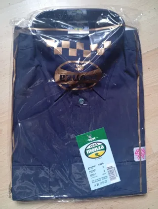 Camisa Monza Hombre Talla L Azul