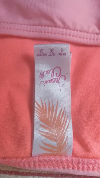 Bikini rosa y naranja