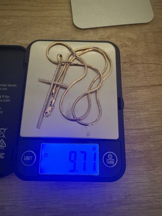 Cadena de oro 14K con colgante de cruz