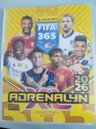 Álbum Panini FIFA 365 Adrenalyn 2026 +255 cromos