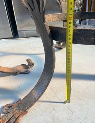 Soporte macetero metal forja