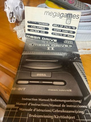 Consola Sega Mega Drive II Negra + 2 Mandos