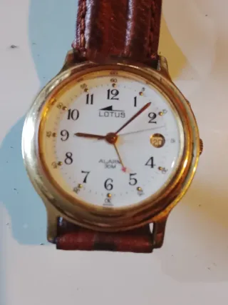 Reloj Lotus Dorado y Marrón