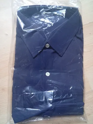 Camisa azul hombre talla L