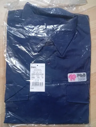 Camisa azul hombre talla L