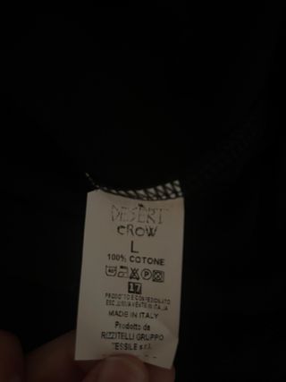 Maglietta uomo Desert Crow nera taglia L