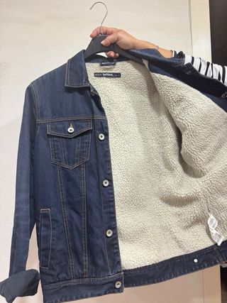 Chaqueta vaquera forrada de pelo