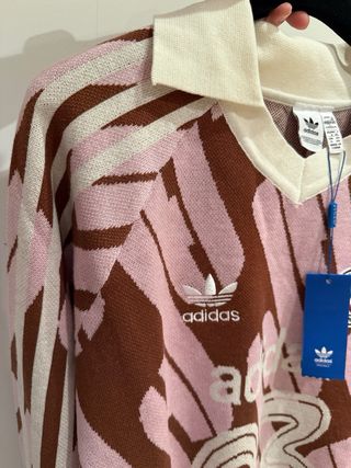 Jersey Adidas Blokecore Marrón y Rosa