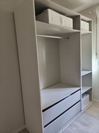 Armario vestidor modular blanco