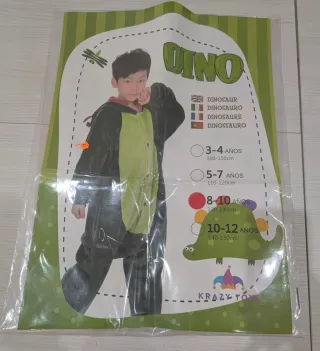 Disfraz Dinosaurio Verde Talla 8 - 10 años