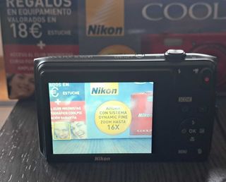 Cámara Nikon Coolpix S3600 Negra