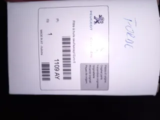 Filtro Aceite 1109 AY, para PSA y Ford 1.6 HDI.