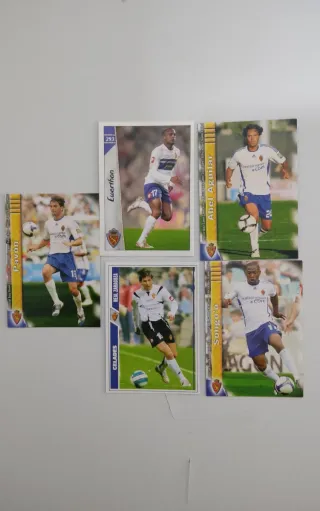 Cromos fútbol Real Zaragoza diferentes años