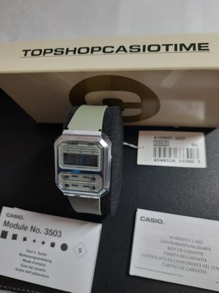 Orologio Casio digitale verde/argento