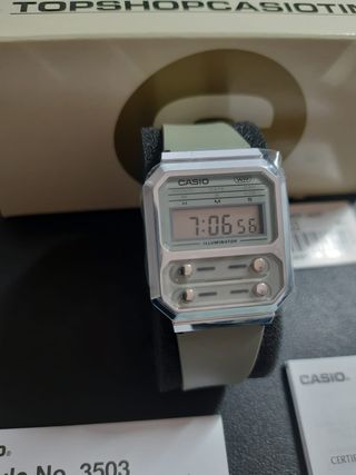 Orologio Casio digitale verde/argento