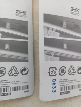 Supporti per soffitto riel Ikea Kvartal