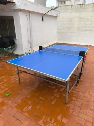 Mesa Ping Pong Plegable Azul