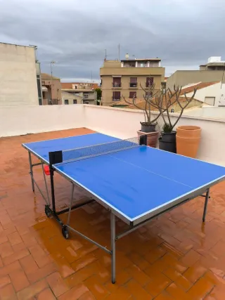 Mesa Ping Pong Plegable Azul