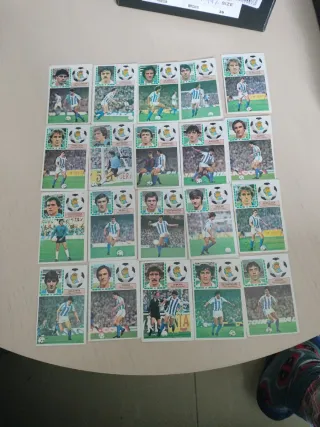 Cromos de fútbol antiguos