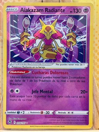 Alakazam Radiante 059 SIT ES Pokémon