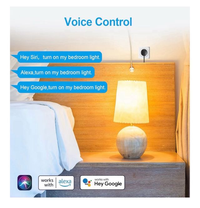 Confezione da 4 prese intelligenti Matter Alexa