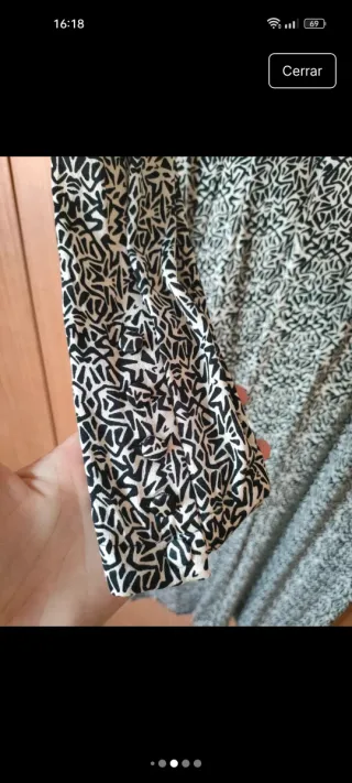 Vestido Zara estampado manga larga