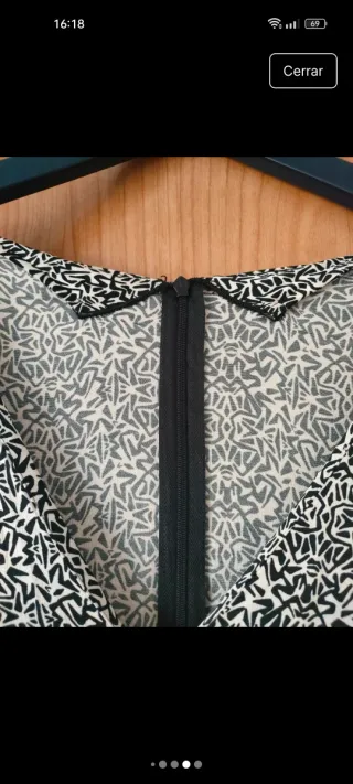 Vestido Zara estampado manga larga