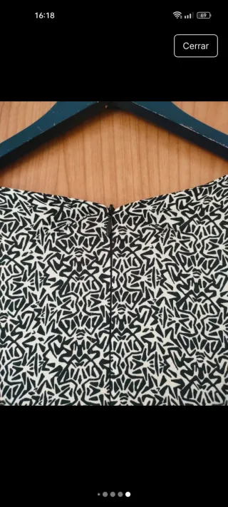 Vestido Zara estampado manga larga